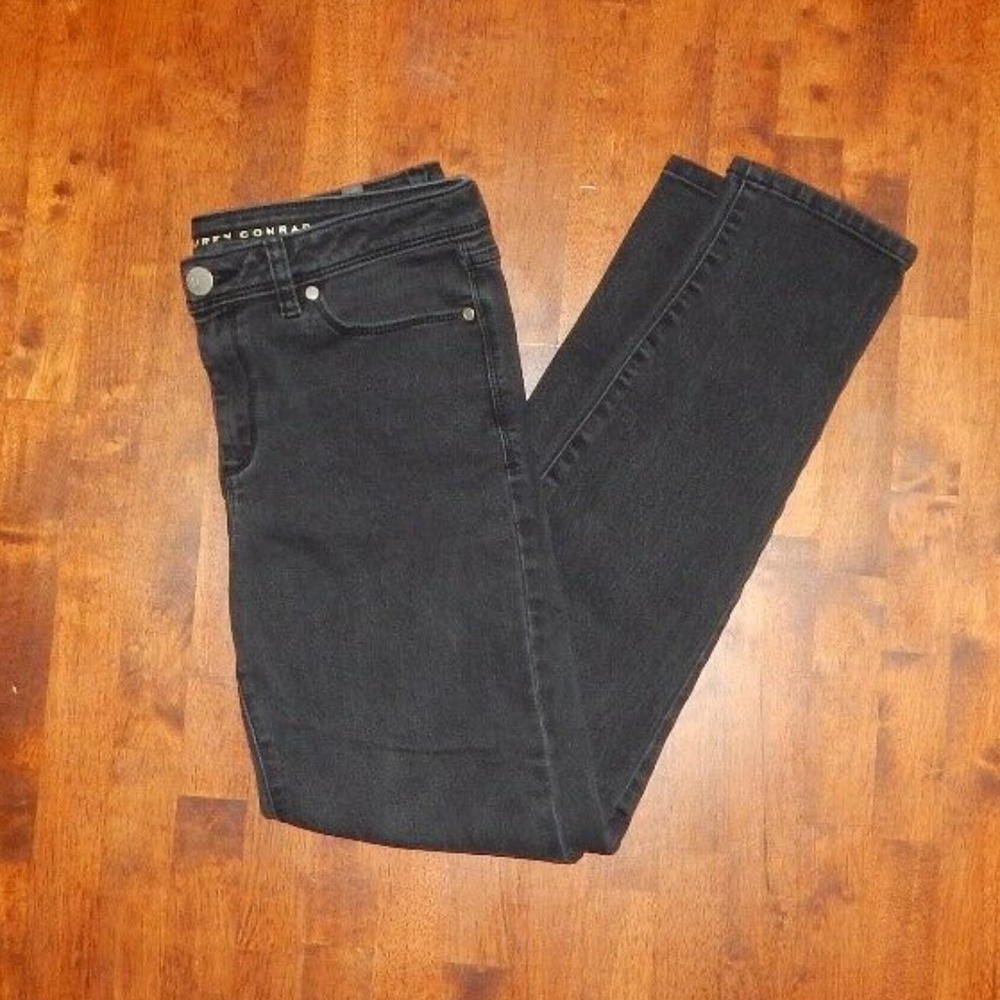 LC Lauren Conrad Black Denim Jean Pants